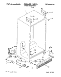 Part Location Diagram of 2171917 Whirlpool HINGE-DOOR