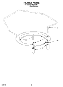 HEATER PARTS Diagram and Parts List for KUDL01ILBS1  KitchenAid Dishwasher
