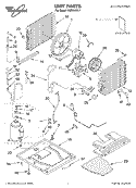 UNIT PARTS Diagram and Parts List for ACE244XL1  Whirlpool Air Conditioner