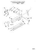 CONTROL PANEL Diagram and Parts List for GR450LXHQ0  Whirlpool Range
