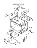 STIRRER DRIVE , LIT/OPTIONAL Diagram and Parts List for MW8900XS5  Whirlpool Microwave