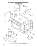 MICROWAVE CABINET AND STIRRER Diagram and Parts List for RM996PXVW2  Whirlpool Microwave Oven Combo