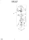 PUMP Diagram and Parts List for JVGC535W2  Whirlpool Ice Maker