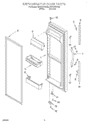 REFRIGERATOR DOOR Diagram and Parts List for CS22AEXHW00  Crosley Refrigerator
