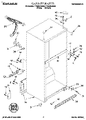 CABINET Diagram and Parts List for TT18DKXDN00  Estate Refrigerator