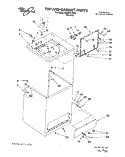 TOP AND CABINET Diagram and Parts List for 9CA2781XSN1  Whirlpool Washer