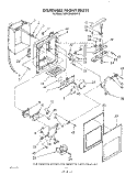 DISPENSER FRONT Diagram and Parts List for KSRS25QWAL13  KitchenAid Refrigerator