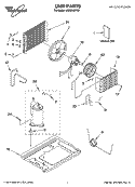 UNIT PARTS Diagram and Parts List for ACQ052PR0  Whirlpool Air Conditioner