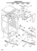 LINER PARTS Diagram and Parts List for ET6WSMYKT02  Whirlpool Refrigerator