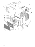 CABINET Diagram and Parts List for ACG052XJ0  Whirlpool Air Conditioner
