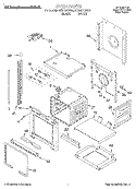 OVEN Diagram and Parts List for KEBI101DWH6  KitchenAid Wall Oven