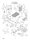UNIT Diagram and Parts List for KSRS22FGSS13  KitchenAid Refrigerator