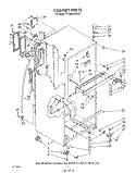 CABINET Diagram and Parts List for RT18BKXWW00  Roper Refrigerator