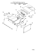 TOP VENTING Diagram and Parts List for KEMC378HBL2  KitchenAid Microwave Oven Combo