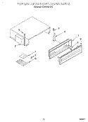 TOP GRILLE AND UNIT COVER Diagram and Parts List for KSSS42QDW03  KitchenAid Refrigerator