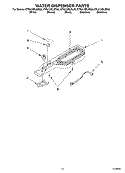 WATER DISPENSER, OPTIONAL Diagram and Parts List for KTLA19ELSS00  KitchenAid Refrigerator