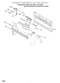 CABINET AND INSTALLATION Diagram and Parts List for MH7140XFQ1  Whirlpool Microwave