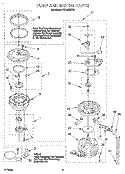 PUMP AND MOTOR Diagram and Parts List for KUDJ230Y3  KitchenAid Dishwasher