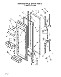 Part Location Diagram of 1115278 Whirlpool Refrigerator Door (Platinum (Also Order Item 18))
