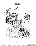 OVEN Diagram and Parts List for F4357W2  Roper Range