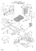UNIT Diagram and Parts List for 4KSRS27QDA00  KitchenAid Refrigerator