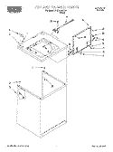 TOP AND CABINET Diagram and Parts List for RAB4132HQ0  Whirlpool Washer
