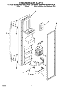FREEZER DOOR PARTS Diagram and Parts List for GS2SHEXML00  Whirlpool Refrigerator