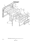 DOOR Diagram and Parts List for RS6750XVN1  Whirlpool Range