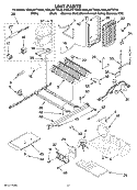 UNIT PARTS Diagram and Parts List for KSRL25FTST00  KitchenAid Refrigerator