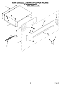 TOP GRILLE AND UNIT COVER PARTS Diagram and Parts List for KSSO36FMX00  KitchenAid Refrigerator