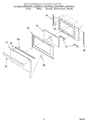 MICROWAVE DOOR Diagram and Parts List for GMC305PDQ1  Whirlpool Microwave Oven Combo