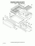 DRAWER & BROILER PARTS Diagram and Parts List for GFG471LVB2  Whirlpool Range