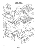 SHELF Diagram and Parts List for KTRF18MSPL10  Whirlpool Refrigerator