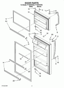 DOOR PARTS Diagram and Parts List for TT16DKXSQ03  Estate Refrigerator