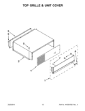 TOP GRILLE & UNIT COVER Diagram and Parts List for KSSC48FTS17  KitchenAid Refrigerator