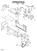 INTERIOR PARTS 2 Diagram and Parts List for KHMC107EBT2  KitchenAid Microwave