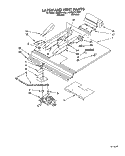 LATCH AND VENT Diagram and Parts List for KEBI271YBL1  KitchenAid Wall Oven