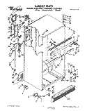 CABINET Diagram and Parts List for ET20ZKXXW01  Whirlpool Refrigerator