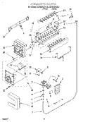 ICE MAKER, OPTIONAL Diagram and Parts List for KSBS20QEWH2  KitchenAid Refrigerator