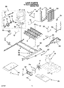 UNIT PARTS Diagram and Parts List for KSRD22FKST19  KitchenAid Refrigerator