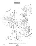 OVEN Diagram and Parts List for D6757^1  Whirlpool Range