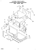 LOWER OVEN Diagram and Parts List for KEBS277BAL1  KitchenAid Wall Oven