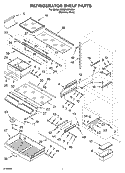 REFRIGERATOR SHELF Diagram and Parts List for KBRP36FKS01  KitchenAid Refrigerator