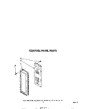CONTROL PANEL Diagram and Parts List for MW8600XS2  Whirlpool Microwave