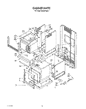 CABINET Diagram and Parts List for CM02743BL1  KitchenAid Wall Oven
