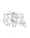 TUB Diagram and Parts List for 8585L00  Roper Dishwasher
