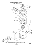 TUB AND BASKET Diagram and Parts List for LA6800XPW1  Whirlpool Washer