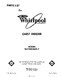 SECTION Diagram and Parts List for EH120CXLW7  Whirlpool Freezer