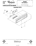 CONSOLE Diagram and Parts List for DU9500XS1  Whirlpool Dishwasher