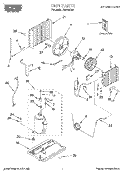UNIT, LITERATURE Diagram and Parts List for X05002X06  Roper Air Conditioner